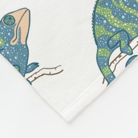 Chameleon Pattern Fleece Deken (Hoek)