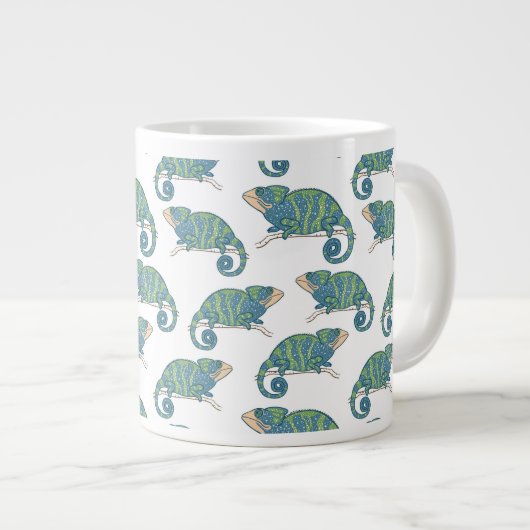Chameleon Pattern Grote Koffiekop (Voorkant rechts)