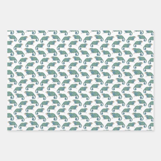 Chameleon Pattern Inpakpapier Vel (Voorkant 2)