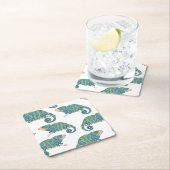 Chameleon Pattern Kartonnen Onderzetters (Insitu)