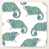 Chameleon Pattern Kartonnen Onderzetters (Voorkant)