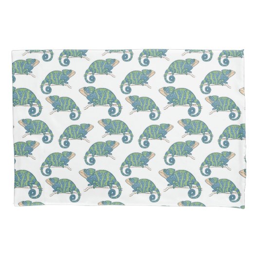 Chameleon Pattern Kussensloop (Voorkant-Links)