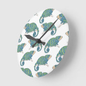 Chameleon Pattern Ronde Klok (Hoek)