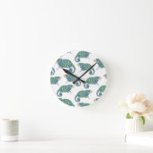 Chameleon Pattern Ronde Klok (Huis)
