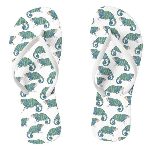 Chameleon Pattern Teenslippers (Voetbed)