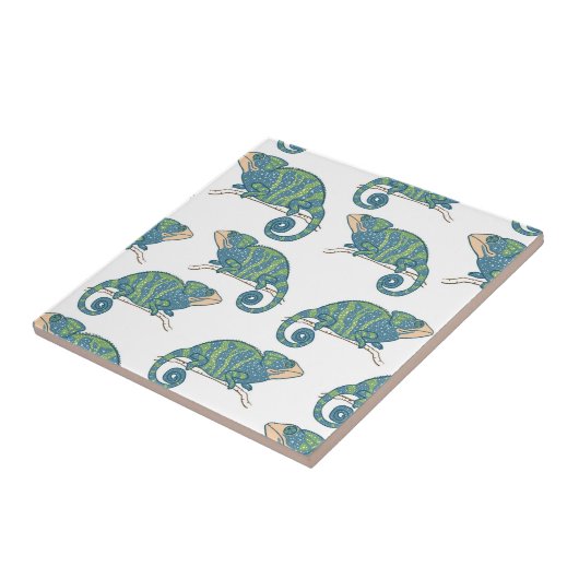 Chameleon Pattern Tegeltje (Zijkant)