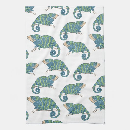 Chameleon Pattern Theedoek (Verticaal)