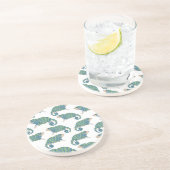 Chameleon Pattern Zandsteen Onderzetter (Zijkant)