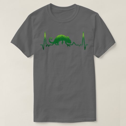 Chameleon Pet Heartbeat Reptile T-shirt (Design voorkant)