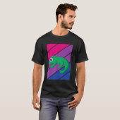 Chameleon Pride Bisexual Flag LGBTQ Proud Ally Pri T-shirt (Voorkant volledig)
