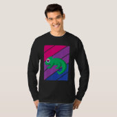 Chameleon Pride Bisexual Flag LGBTQ Proud Ally Pri T-shirt (Voorkant volledig)