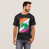 Chameleon Pride Lesbian Flag LGBTQ Proud Ally Prid T-shirt (Voorkant volledig)