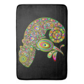 Chameleon Psychedelic Fantasy Badmat (Voorkant Verticaal)