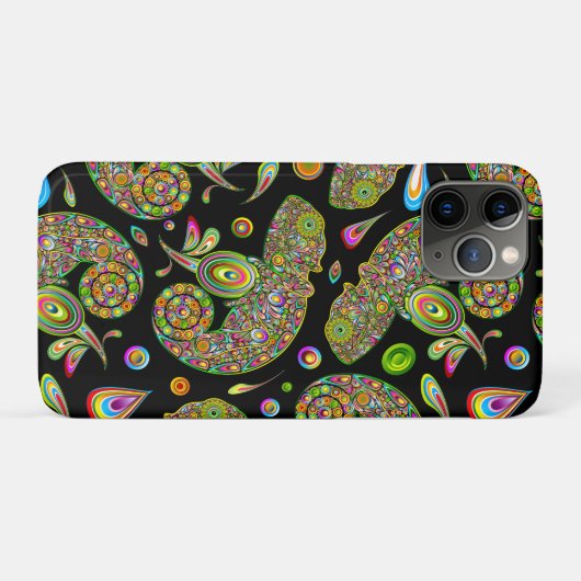 Chameleon Psychedelic Fantasy Case-Mate iPhone Case (Achterkant (horizontaal))