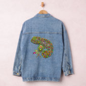 Chameleon Psychedelic Fantasy Denim Jacket (Hangar)