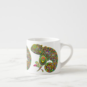 Chameleon Psychedelic Fantasy Espresso Kop