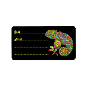 Chameleon Psychedelic Fantasy Etiket