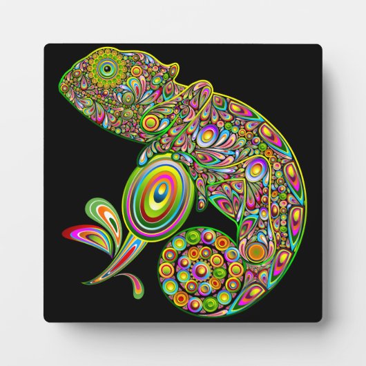 Chameleon Psychedelic Fantasy Fotoplaat (Voorkant)