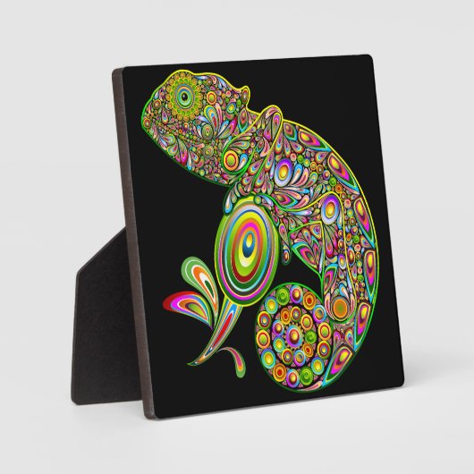 Chameleon Psychedelic Fantasy Fotoplaat (Voorkant)