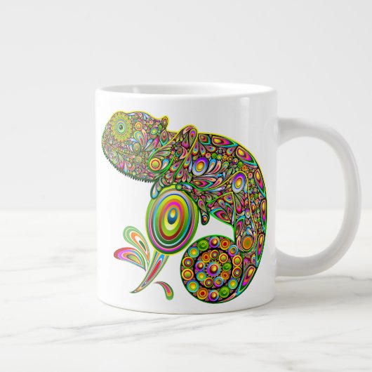 Chameleon Psychedelic Fantasy Grote Koffiekop (Rechts)