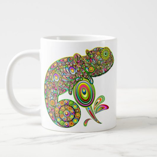 Chameleon Psychedelic Fantasy Grote Koffiekop (Links)