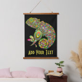 Chameleon Psychedelic Fantasy Hangend Wandkleed (Slaapkamer)