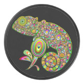 Chameleon Psychedelic Fantasy Hockey Puck (Voorkant)