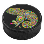 Chameleon Psychedelic Fantasy Hockey Puck (3/4)
