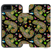 Chameleon Psychedelic Fantasy Incipio iPhone Portemonnee Hoesje (Agenda Open)