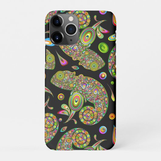 Chameleon Psychedelic Fantasy iPhone Hoesje (Achterkant)