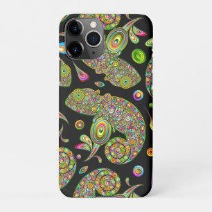 Chameleon Psychedelic Fantasy iPhone 11Pro Hoesje