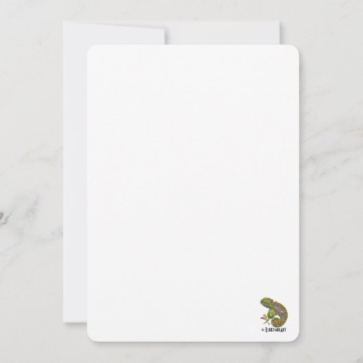 Chameleon Psychedelic Fantasy Kaart (Achterkant)