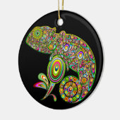 Chameleon Psychedelic Fantasy Keramisch Ornament (Links)