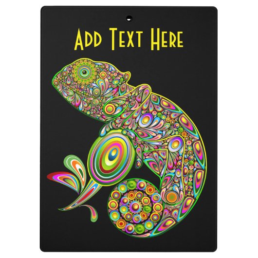 Chameleon Psychedelic Fantasy Klembord (Achterkant)