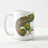 Chameleon Psychedelic Fantasy Koffiemok (Links)