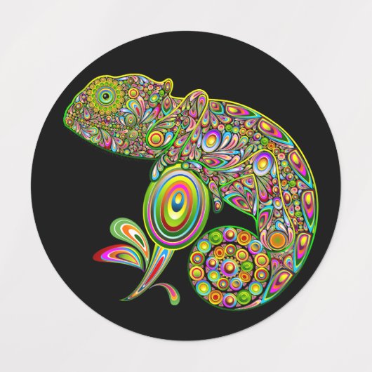 Chameleon Psychedelic Fantasy Labels (Design 2)