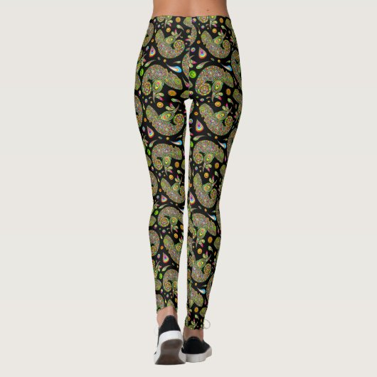 Chameleon Psychedelic Fantasy Leggings (Achterkant)
