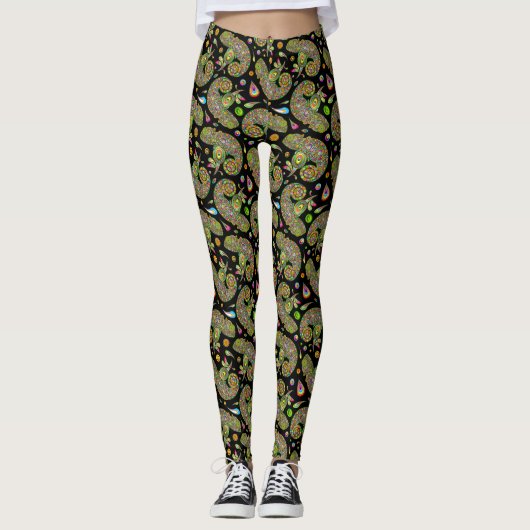 Chameleon Psychedelic Fantasy Leggings (Voorkant)