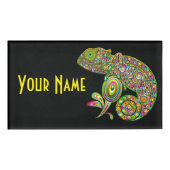 Chameleon Psychedelic Fantasy Naambadge (Voorkant)