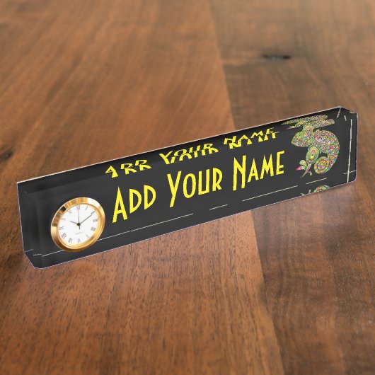 Chameleon Psychedelic Fantasy Naambordje (Zijkant)