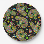 Chameleon Psychedelic Fantasy Papieren Bordje (Voorkant)