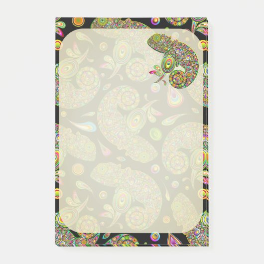 Chameleon Psychedelic Fantasy Post-it® Notes (Voorkant)