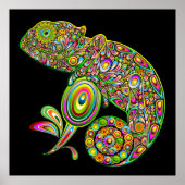 Chameleon Psychedelic Fantasy Poster (Voorkant)