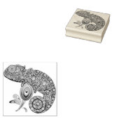 Chameleon Psychedelic Fantasy Rubberstempel (Gestempeld)