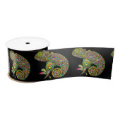 Chameleon Psychedelic Fantasy Satijnen Lint (Spoel)