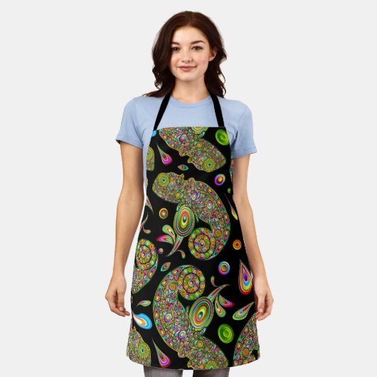 Chameleon Psychedelic Fantasy Schort (Gedragen)