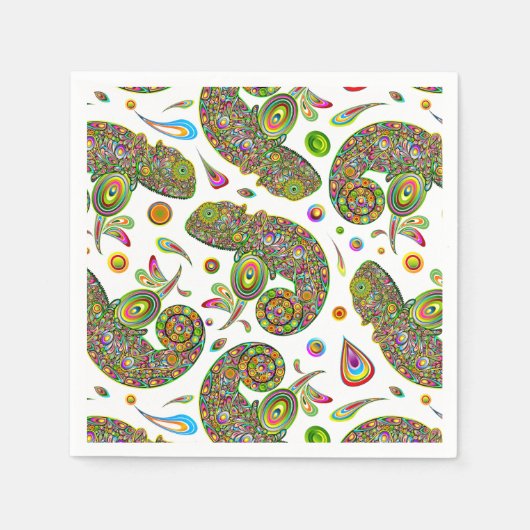Chameleon Psychedelic Fantasy Servet (Voorkant)