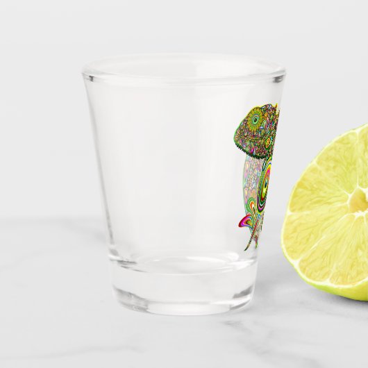 Chameleon Psychedelic Fantasy Shot Glas (Links)