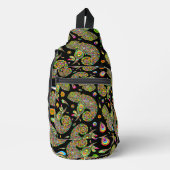 Chameleon Psychedelic Fantasy Sling Bag (Voorkant)