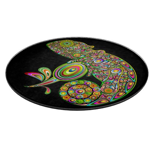 Chameleon Psychedelic Fantasy Snijplank (Hoek)